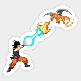 Guko vs Char-lizard! Sticker